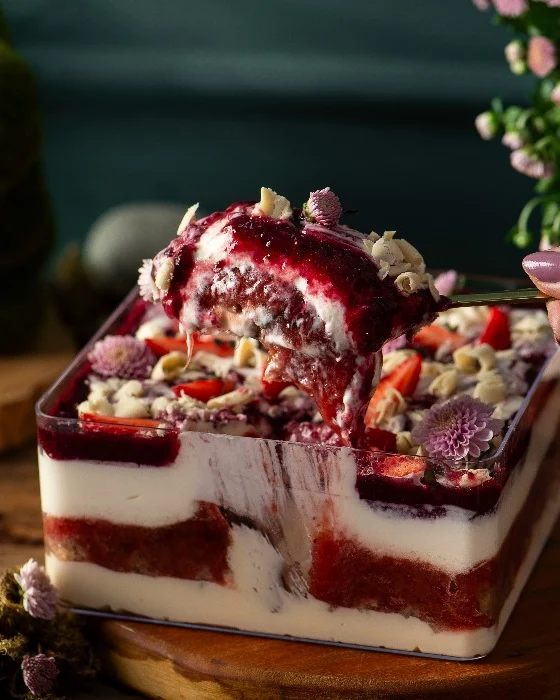 Torta Jardim Encantado, Grão Confeitaria Saudável