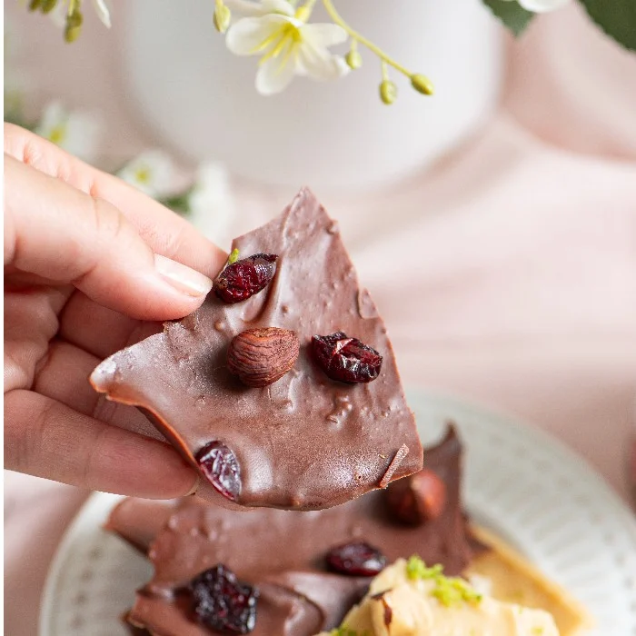 Croc de Chocolate, Avelã & Cranbery, Grão Confeitaria Saudável