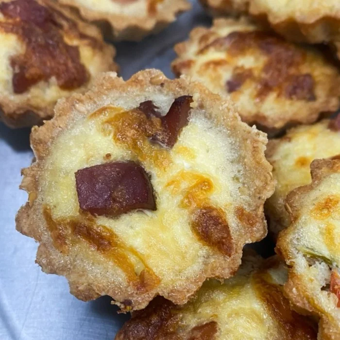 Miniquiche Salgada Lorraine, Grão Confeitaria Saudável