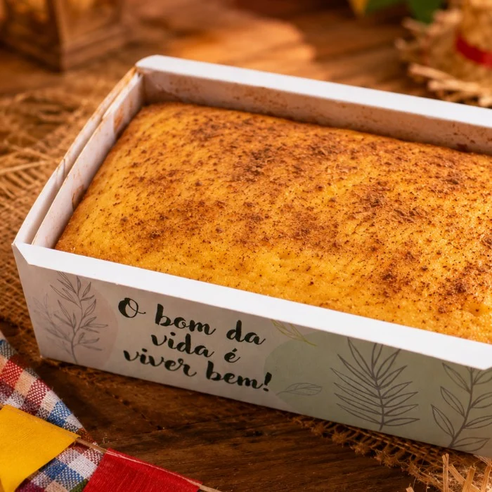 Bolo de pamonha cremosa sem leite, Grão Confeitaria Saudável
